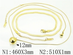 HY Wholesale Necklaces Stainless Steel 316L Jewelry Necklaces-HY59N0157HFG
