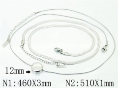 HY Wholesale Necklaces Stainless Steel 316L Jewelry Necklaces-HY59N0113OQ