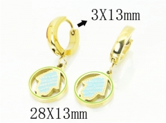 HY Wholesale Earrings 316L Stainless Steel Fashion Jewelry Earrings-HY25E0734HDD