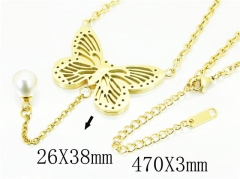 HY Wholesale Necklaces Stainless Steel 316L Jewelry Necklaces-HY80N0551NLR