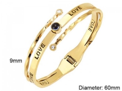 HY Wholesale Bangle Stainless Steel 316L Fashion Bangle-HY0098B001