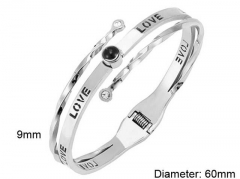 HY Wholesale Bangle Stainless Steel 316L Fashion Bangle-HY0098B003