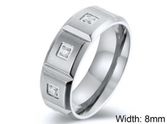 HY Wholesale Rings Jewelry 316L Stainless Steel Popular Rings-HY0099R031