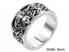 HY Wholesale Rings Jewelry 316L Stainless Steel Popular Rings-HY004R349