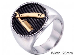 HY Wholesale Rings Jewelry 316L Stainless Steel Popular Rings-HY004R516