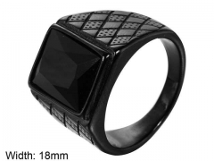 HY Wholesale Rings Jewelry 316L Stainless Steel Popular Rings-HY004R337