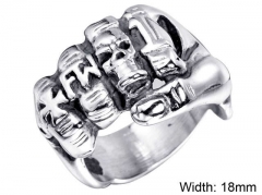 HY Wholesale Rings Jewelry 316L Stainless Steel Popular Rings-HY004R475