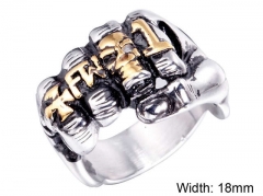 HY Wholesale Rings Jewelry 316L Stainless Steel Popular Rings-HY004R476