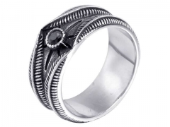 HY Wholesale Rings Jewelry 316L Stainless Steel Popular Rings-HY004R155