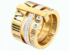 HY Wholesale Rings Jewelry 316L Stainless Steel Popular Rings-HY004R387