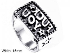 HY Wholesale Rings Jewelry 316L Stainless Steel Popular Rings-HY004R274