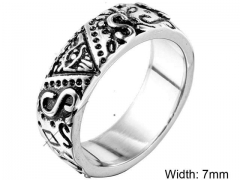 HY Wholesale Rings Jewelry 316L Stainless Steel Popular Rings-HY004R245