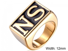 HY Wholesale Rings Jewelry 316L Stainless Steel Popular Rings-HY004R125