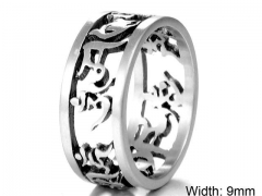 HY Wholesale Rings Jewelry 316L Stainless Steel Popular Rings-HY004R312