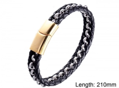 HY Wholesale Leather Jewelry Fashion Leather Bracelets-HY004B038