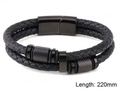 HY Wholesale Leather Jewelry Fashion Leather Bracelets-HY0114B052