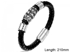 HY Wholesale Leather Jewelry Fashion Leather Bracelets-HY004B014