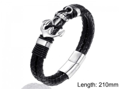 HY Wholesale Leather Jewelry Fashion Leather Bracelets-HY004B111