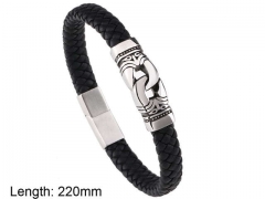 HY Wholesale Leather Jewelry Fashion Leather Bracelets-HY0114B032