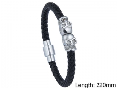 HY Wholesale Leather Jewelry Fashion Leather Bracelets-HY0114B065