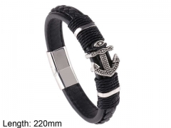 HY Wholesale Leather Jewelry Fashion Leather Bracelets-HY0114B134