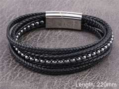 HY Wholesale Leather Jewelry Fashion Leather Bracelets-HY0114B120