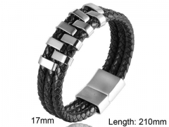 HY Wholesale Leather Jewelry Fashion Leather Bracelets-HY004B137