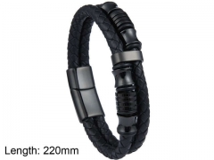 HY Wholesale Leather Jewelry Fashion Leather Bracelets-HY0114B156