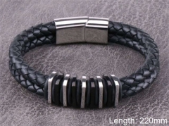 HY Wholesale Leather Jewelry Fashion Leather Bracelets-HY0114B093