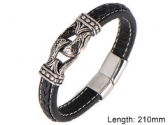 HY Wholesale Leather Jewelry Fashion Leather Bracelets-HY004B153