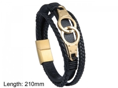 HY Wholesale Leather Jewelry Fashion Leather Bracelets-HY0114B030