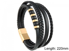 HY Wholesale Leather Jewelry Fashion Leather Bracelets-HY0114B086