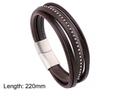 HY Wholesale Leather Jewelry Fashion Leather Bracelets-HY0114B139