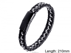 HY Wholesale Leather Jewelry Fashion Leather Bracelets-HY004B037