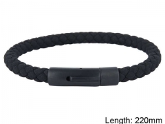 HY Wholesale Leather Jewelry Fashion Leather Bracelets-HY0114B161