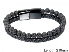 HY Wholesale Leather Jewelry Fashion Leather Bracelets-HY004B030
