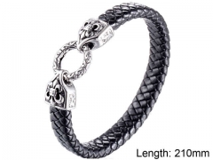 HY Wholesale Leather Jewelry Fashion Leather Bracelets-HY004B004