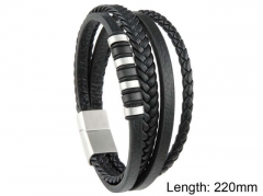 HY Wholesale Leather Jewelry Fashion Leather Bracelets-HY0114B087