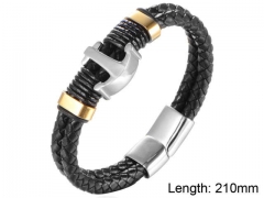 HY Wholesale Leather Jewelry Fashion Leather Bracelets-HY004B122