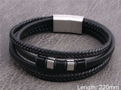 HY Wholesale Leather Jewelry Fashion Leather Bracelets-HY0114B061