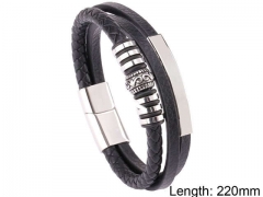 HY Wholesale Leather Jewelry Fashion Leather Bracelets-HY0114B075