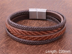 HY Wholesale Leather Jewelry Fashion Leather Bracelets-HY0114B132