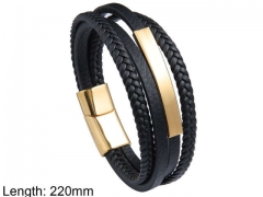 HY Wholesale Leather Jewelry Fashion Leather Bracelets-HY0114B150