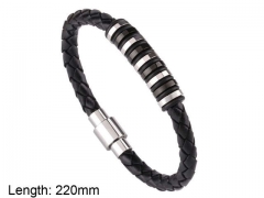 HY Wholesale Leather Jewelry Fashion Leather Bracelets-HY0114B136