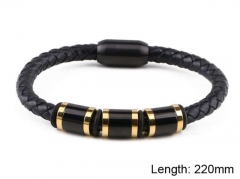 HY Wholesale Leather Jewelry Fashion Leather Bracelets-HY0114B106