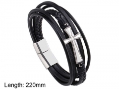 HY Wholesale Leather Jewelry Fashion Leather Bracelets-HY0114B114