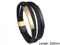 HY Wholesale Leather Jewelry Fashion Leather Bracelets-HY0114B070