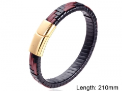 HY Wholesale Leather Jewelry Fashion Leather Bracelets-HY004B095
