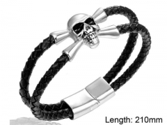HY Wholesale Leather Jewelry Fashion Leather Bracelets-HY004B112
