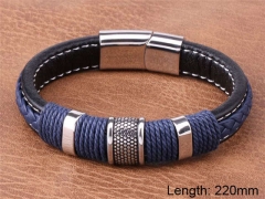HY Wholesale Leather Jewelry Fashion Leather Bracelets-HY0114B047